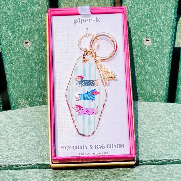 Dachshund Lover Gift Bundle – Piper-K Keychain/Bag Charm + Holiday Travel Mug - Picture 9 of 9